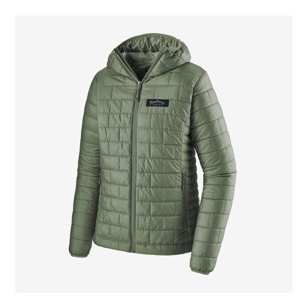 Patagonia W's Nano Puff Fitz Roy Trout Hoody - Jacke