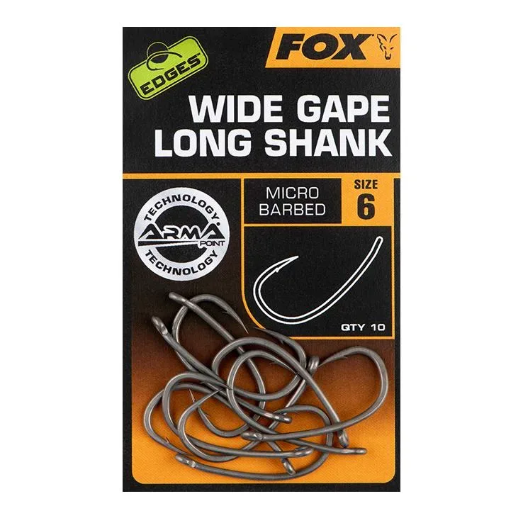 FOX Rage Edges Armapoint Super Wide Gape  Long shank - Size 6