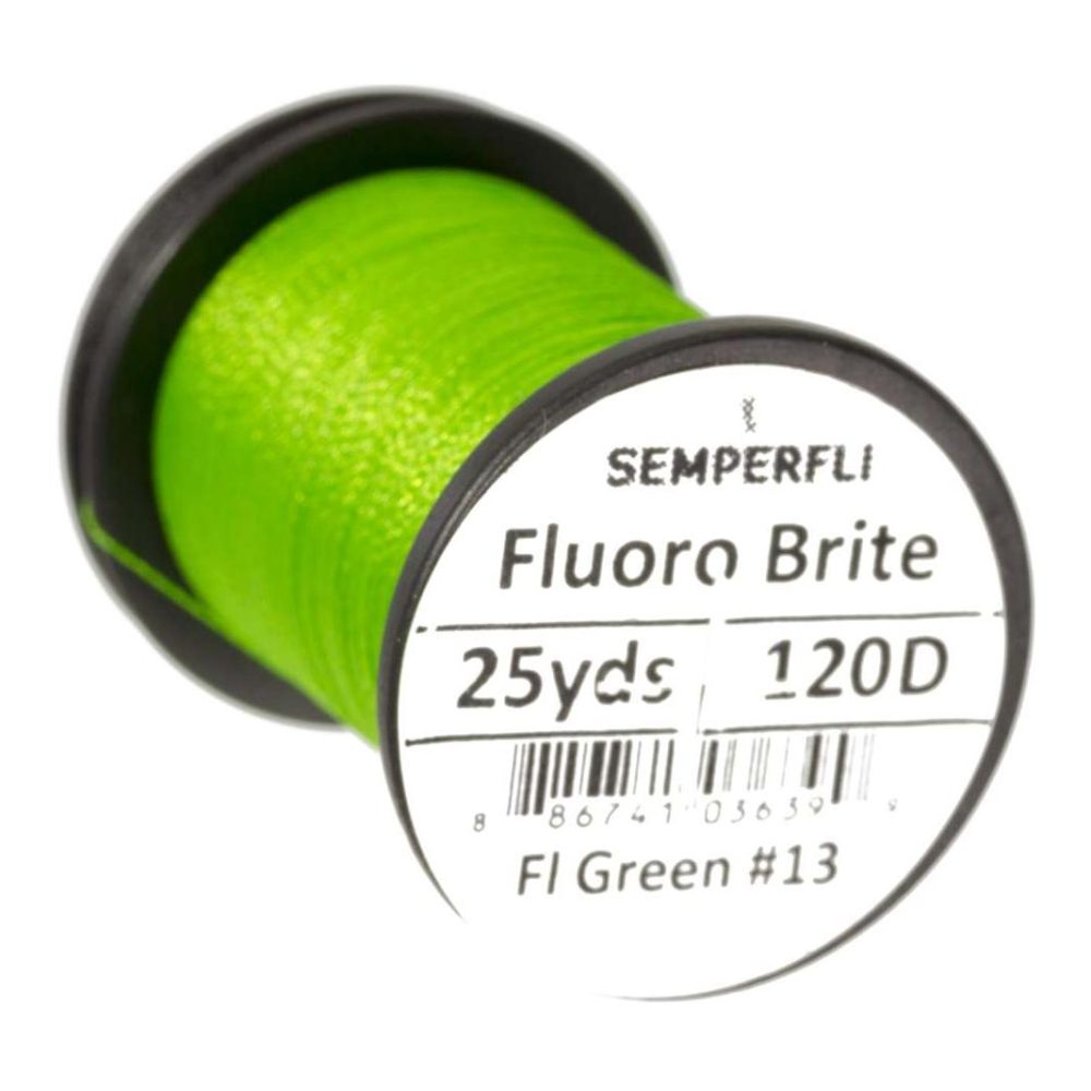 Semperfli Fluoro Brite - Fl Green - Bindefaden