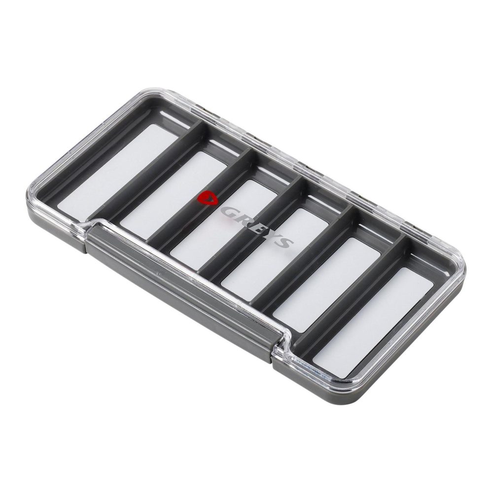 Greys Slim Waterproof Fly Box 6 Compartments - Fliegenbox
