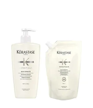 Kérastase Densifique Bain Densite nachfüllbare Pumpflasche und Nachfüllpack Shampoo 1 ct