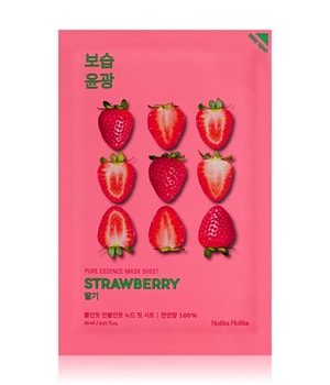 Holika Holika - Tuchmaske - Pure Essence Strawberry Sheet Mask (MK0186PESY)