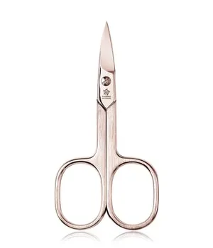 Pfeilring Schere strichmattiert, vergoldet Nagelschere 1 Stk