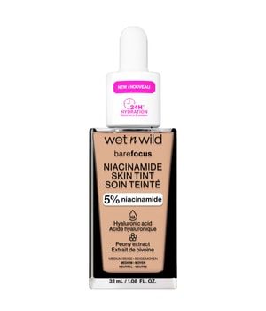 wet n wild Bare Focus Niamicide Skin Tint Flüssige Foundation 32 ml Medium Beige