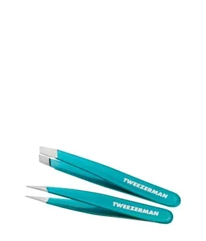 Tweezerman Majestic Micro Mini Pinzetten Set Pinzette 1 Stk Turquoise