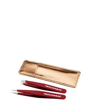 Tweezerman Vintage Rose Mini Tweezer Set - Mini Pinzetten Set mit Etui Pinzette 2 Stk