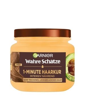 GARNIER Wahre Schätze 1-Minute Haarkur pures Avocado-Öl & Sheabutter Haarkur 340 ml