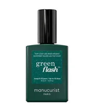 manucurist Green Flash Top Coat 15 ml Silver