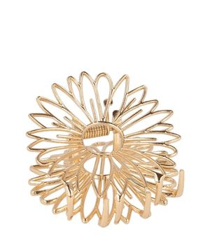 Solida Haarklammer Blumenform gold Haarspangen 1 Stk