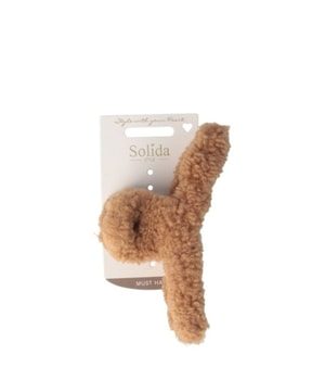 Solida Haarklammer Loop Form Teddy braun Haarspangen 1 Stk