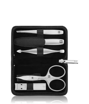 Zwilling Maniküre Set 5tlg. mit Kompakt-Nagelknipser Leder, in Schwarz Maniküre-Set 1 Stk