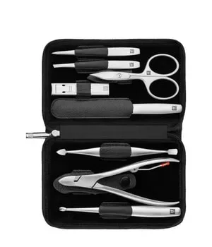ZWILLING Beauty Premium Manicure Set 8pcs. Leather, Black Nägel kürzen 1 ct