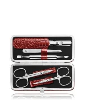 ZWILLING Beauty Classic Manicure Set 5pcs. Leather, Red Nägel kürzen 1 ct