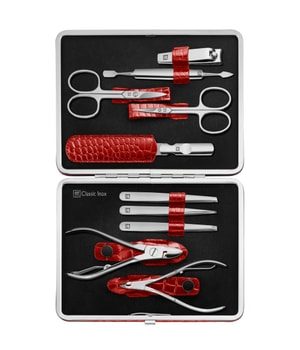 ZWILLING Beauty Classic Manicure Set 10pcs. Leather, Red Hand- & Nagelpflegesets 1 ct