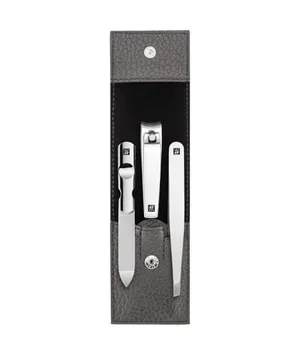 Zwilling Maniküre Pediküre Set 3tlg. mit Nagelknipser, Leder, Anthrazit Maniküre-Set 1 Stk