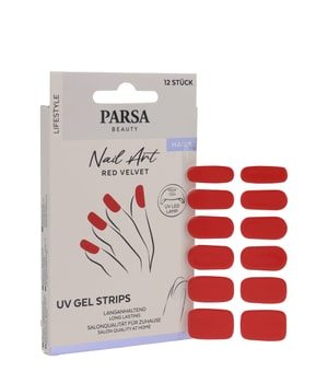 PARSA Beauty UV-Nagelfolien Red Velvet, 12 Stk. Nagelfolie 12 Stk