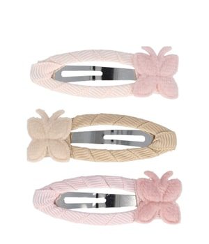 PARSA Beauty Haarclip mit Applikation, Beige, Rosa, Weiss Haarspangen 3 Stk