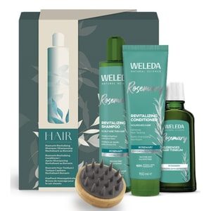 Weleda Rosmarin - Haircare Geschenkset Shampoo + Conditioner + Tonikum Haarpflegesets 1 ct