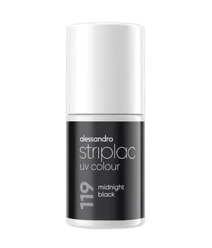 Alessandro - Striplac UV Colour Midnight Black, 6.5 ml