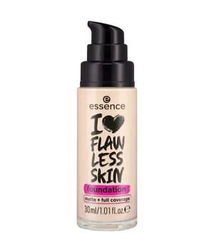 essence I LOVE FLAWLESS SKIN matt + full coverage Flüssige Foundation 30 ml Nr. 10 - Light Porcelain