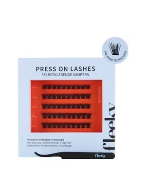 fleeky Press-On Lashes Natural ? natürlicher Look Wimpern 50 Stk