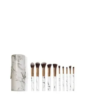 Zoë Ayla Makeup Brush Set and Cylindric Case 10 Pices Marble Pinselset 1 Stk