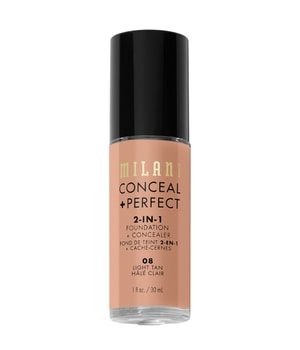 Milani Cosmetic Conceal + Perfect 2-In-1 Fondation + Concealer Flüssige Foundation 30 ml Nr. 08 - Light Tan