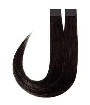 Rapunzel of Sweden Premium Tape Extensions Straight / Classic Tape 4 cm / 8 pieces 2.3 Chocolate Brown 40 cm Haarverlängerung 18 g