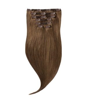 Rapunzel of Sweden Classic Clip-ins Straight / Medium Volume / 7 pieces 5.0 Brown 40 cm Haarverlängerung 100 g