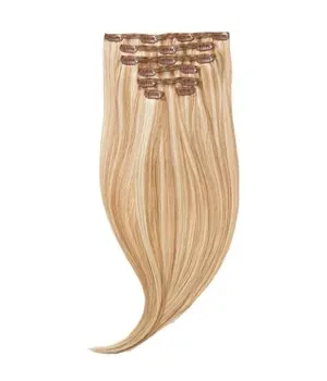 Rapunzel of Sweden Classic Clip-ins Straight / Medium Volume / 7 pieces M7.4/8.0 Summer Blonde 50 cm Haarverlängerung 110 g