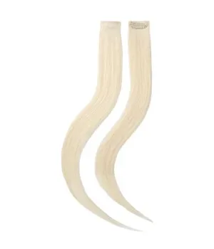 Rapunzel of Sweden Single Invisible Clip-ins Straight / 2 pieces 10.10 Platinum Blonde 40 cm Haarverlängerung 10 g