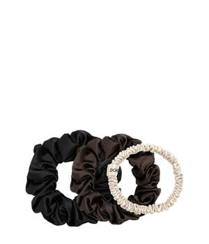 Dore & Rose Scrunchie 1 cm Champagne, 2 cm Brown & 3 cm Black Set Haarstylingset 1 Stk