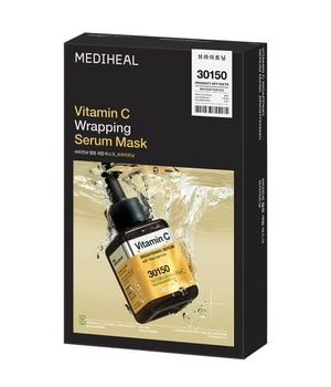 MEDIHEAL Vitamin C Wrapping Serum Mask Brightening Tuchmaske 10 Stk