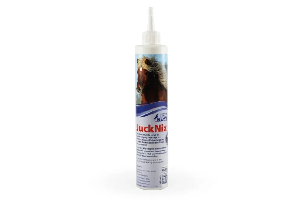 HORSESBEST JuckNix Lotion, juckreizreduzierende Schweif & Mähnenlotion 340ml
