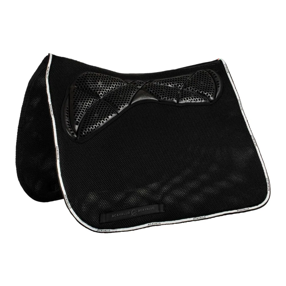 Acavallo 3D Spacer Memory Foam Ac Grip Gel Square Dressage Pad