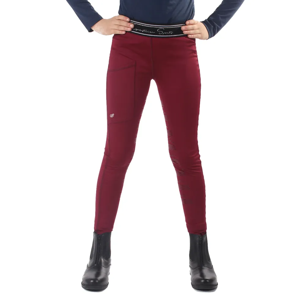 QHP Junior Eden Vollbesatz Reitleggings Kinder