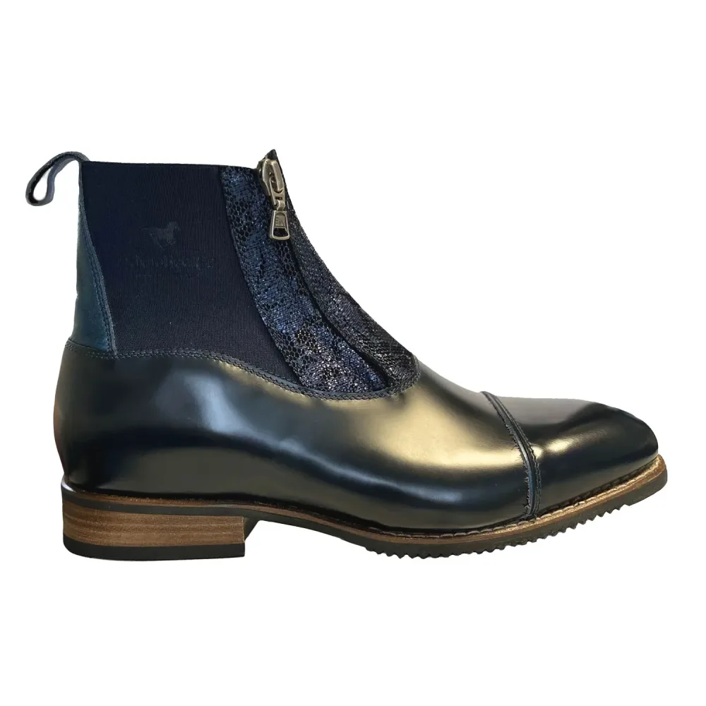 DeNiro T122 brushed blue navy Stiefelette Damen