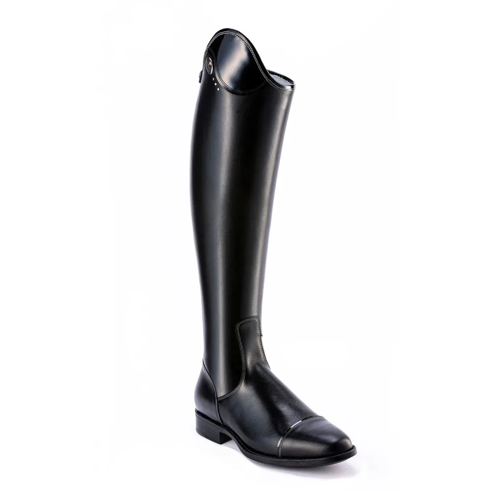 Tricolore Salentino 01 Smooth Reitstiefel by DeNiro - smooth black, Größe 44/MC/XXS