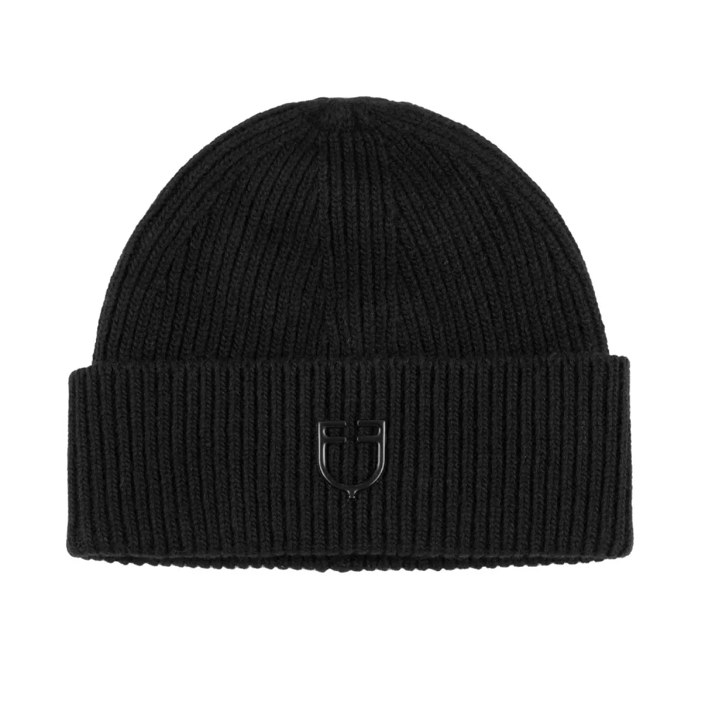 Equestro Mütze mit Strickmuster Beanie