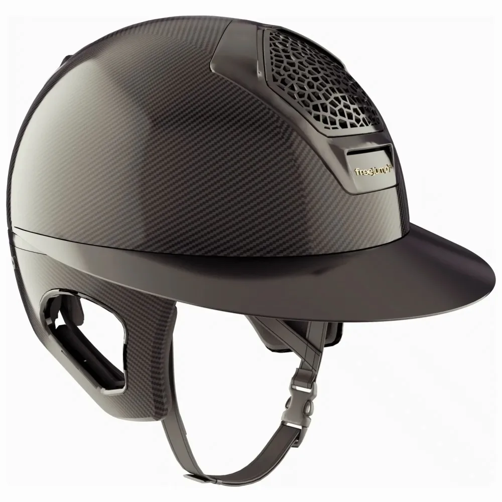 Freejump Voronoi Carbon mit Schläfenschutz Reithelm