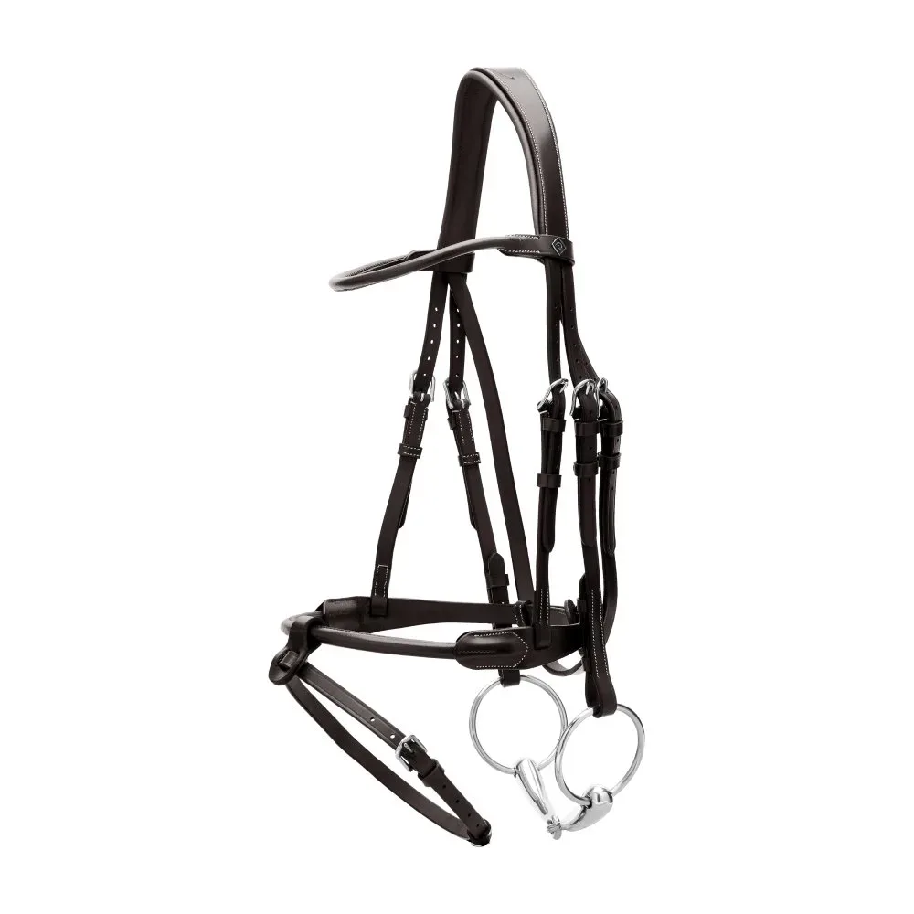 Dyon Round Leather Trense mit runden Lederdetails WBD
