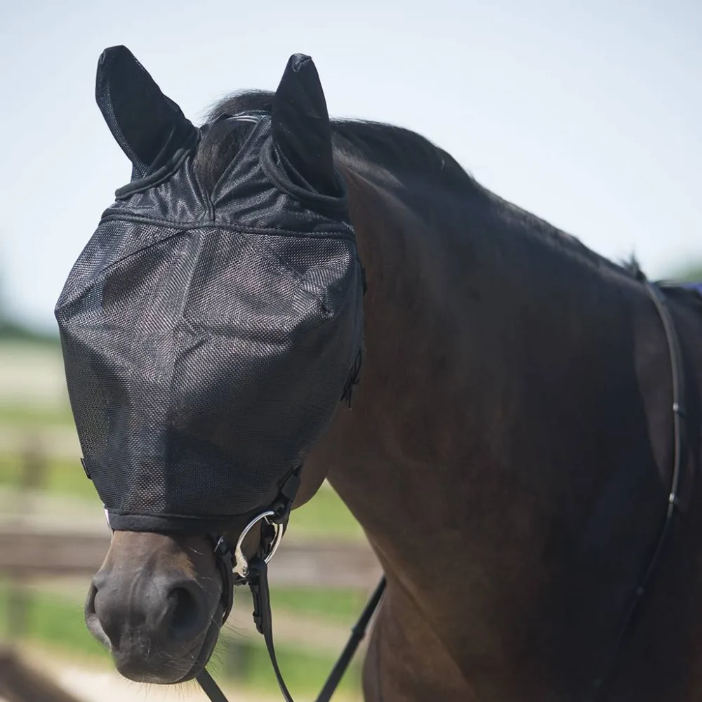 QHP ReitFliegenmaske mit Ohren