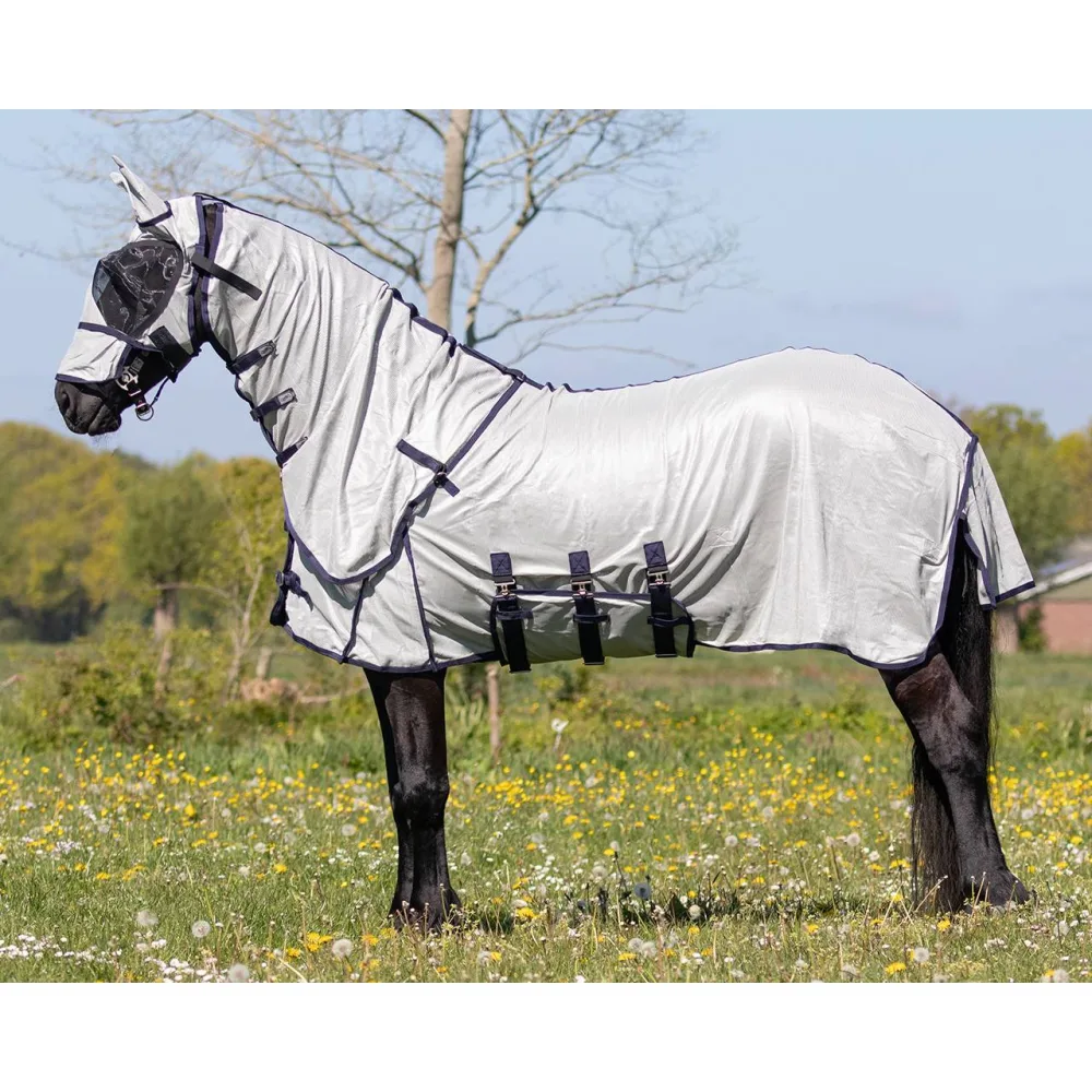 QHP Fliegendecke mit Hals und Haube Big neck