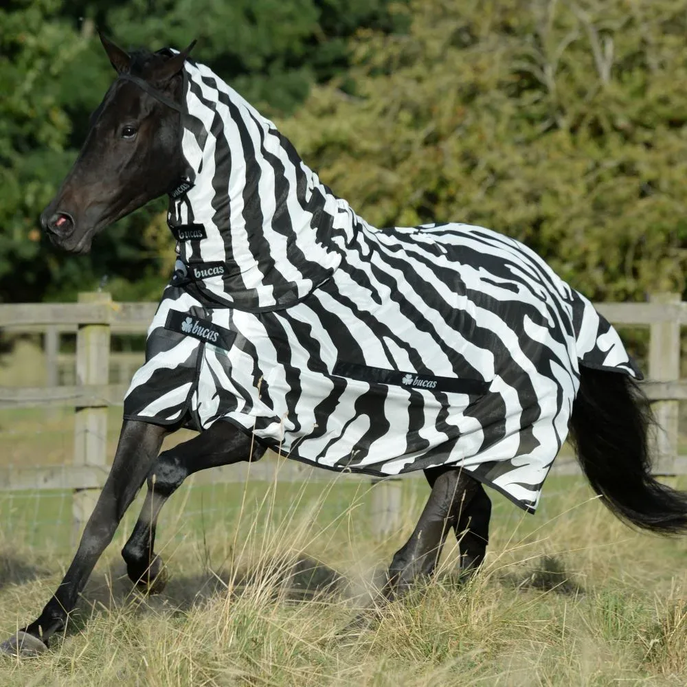 Bucas Fliegendecke BuzzOff Full Neck Zebra