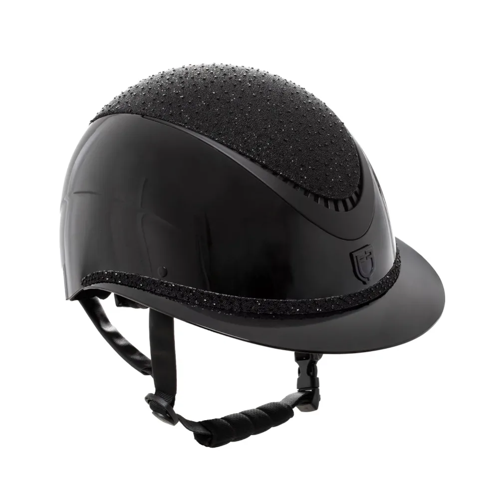Equestro Luxury Reithelm mit Strass