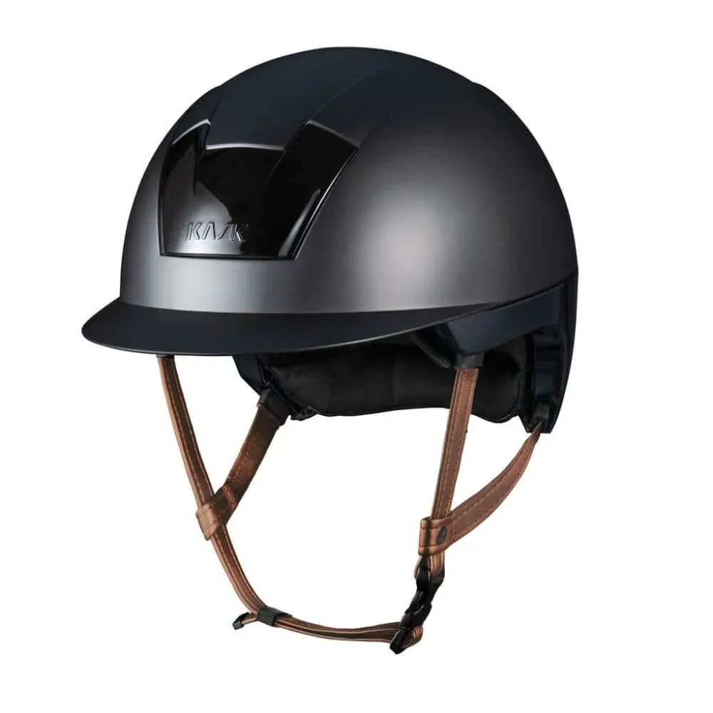 KASK Kooki Reithelm mit braunem Kinnriemen