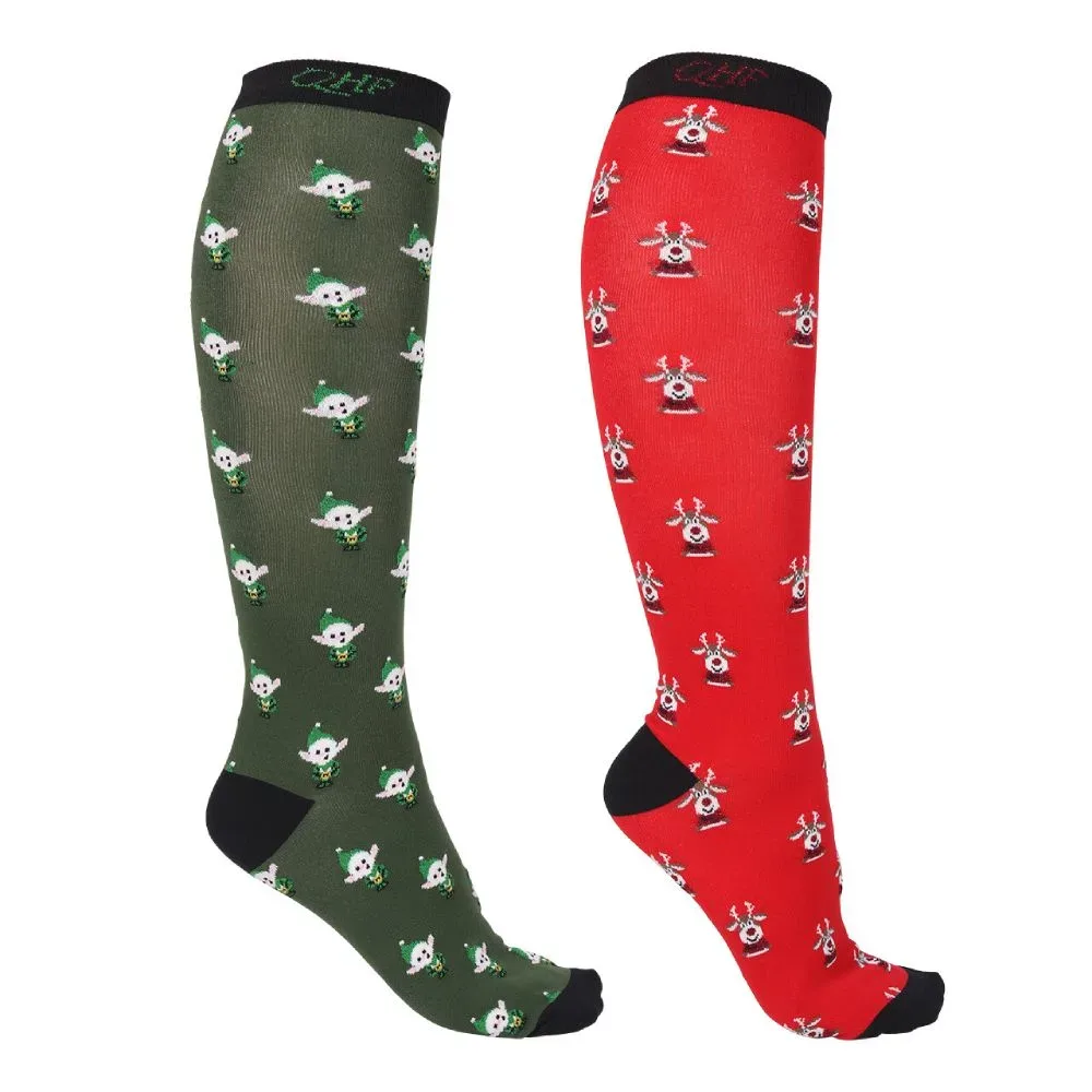 QHP Kniestrümpfe Weihnachten (2erPack)