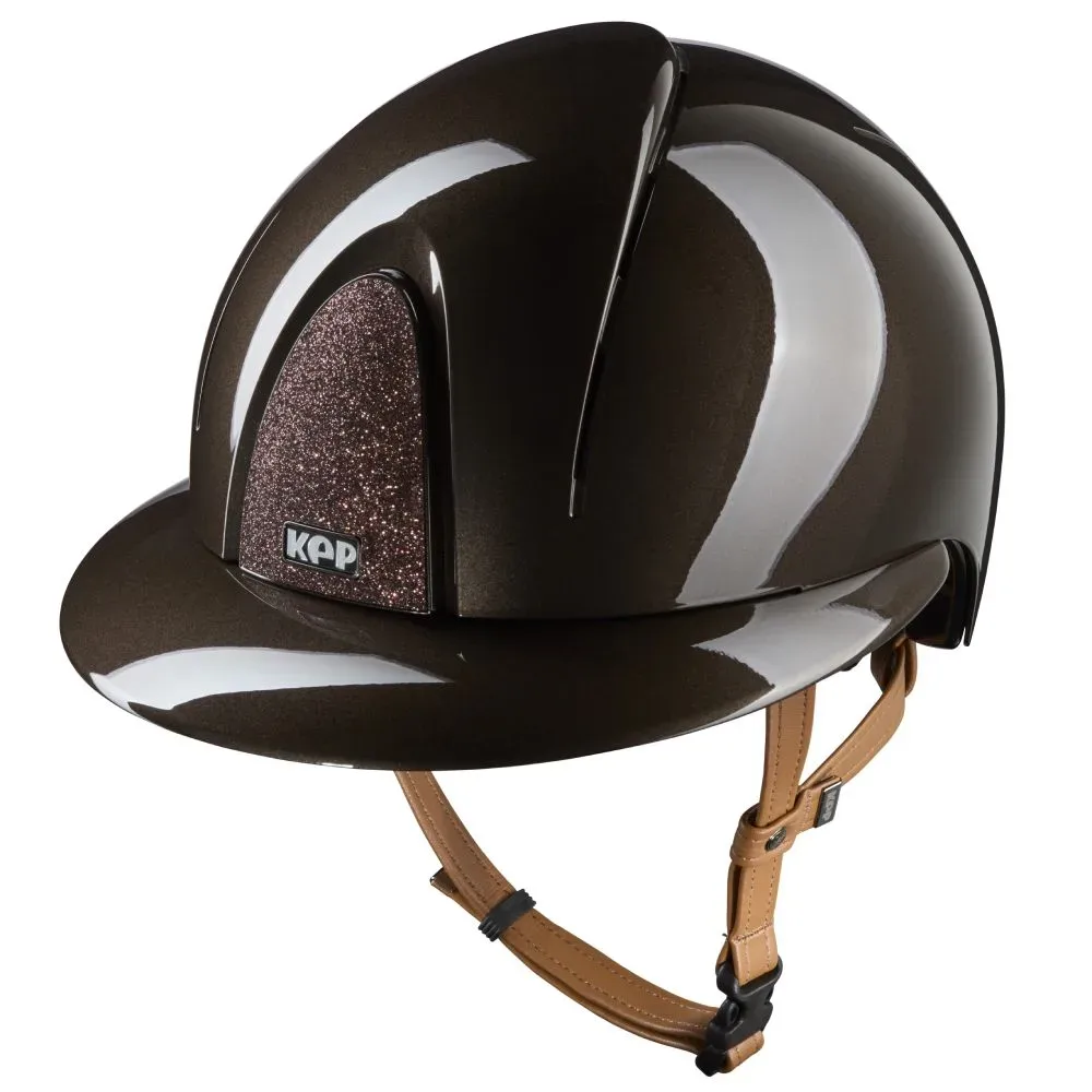 KEP Smart Nova Metal Polish beige Strap Polo Visor Star Reithelm