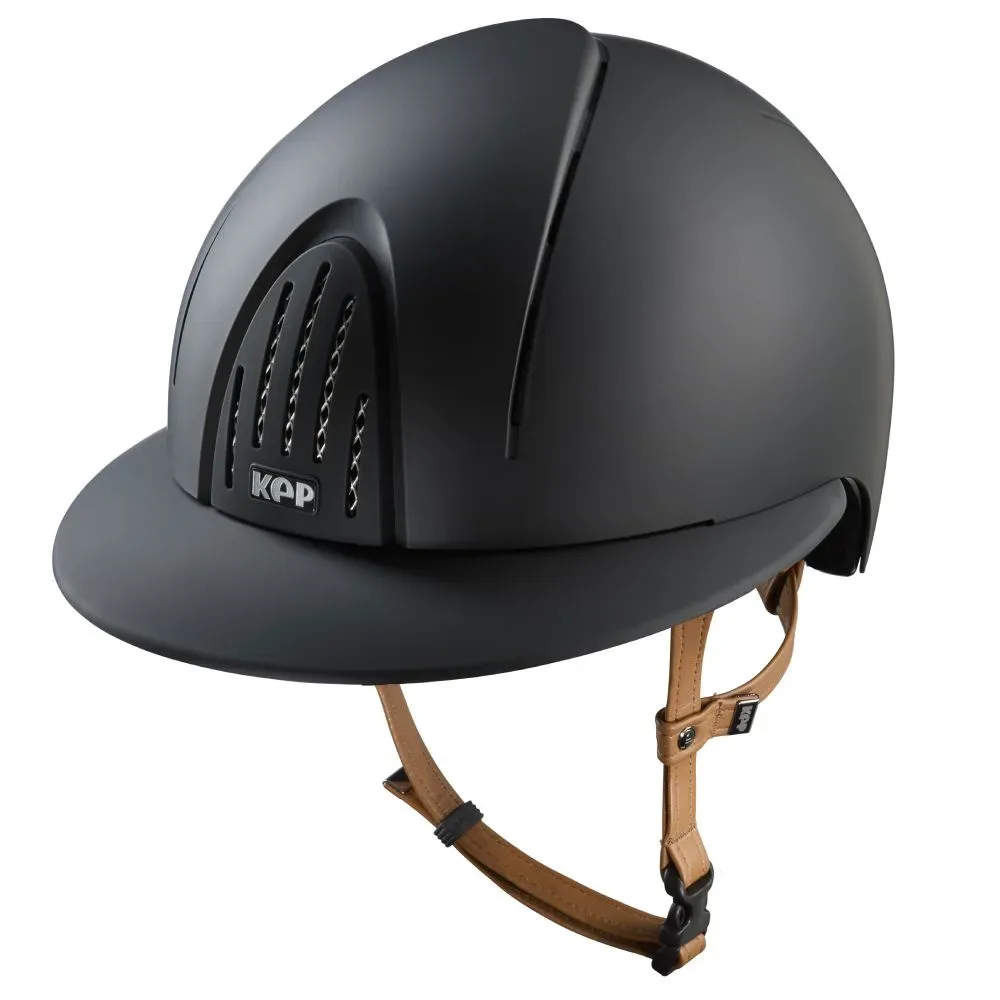 KEP Smart Nova Textile beige Strap Polo Visor Reithelm