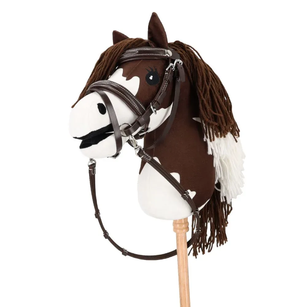 QHP Trense mit luxus nähten Hobby horse